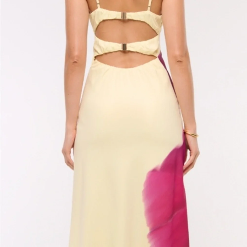 Abercrombie & Fitch Julia Slip Cutout Maxi Dress